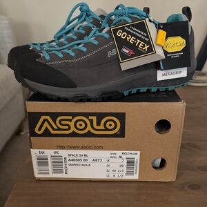 Asolo Women’s Black and Blue Athletic Shoes